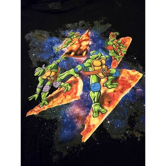 Teenage Mutant Ninja Turtles Pizza Galaxy tee (Size Large) - Picture 2 of 3